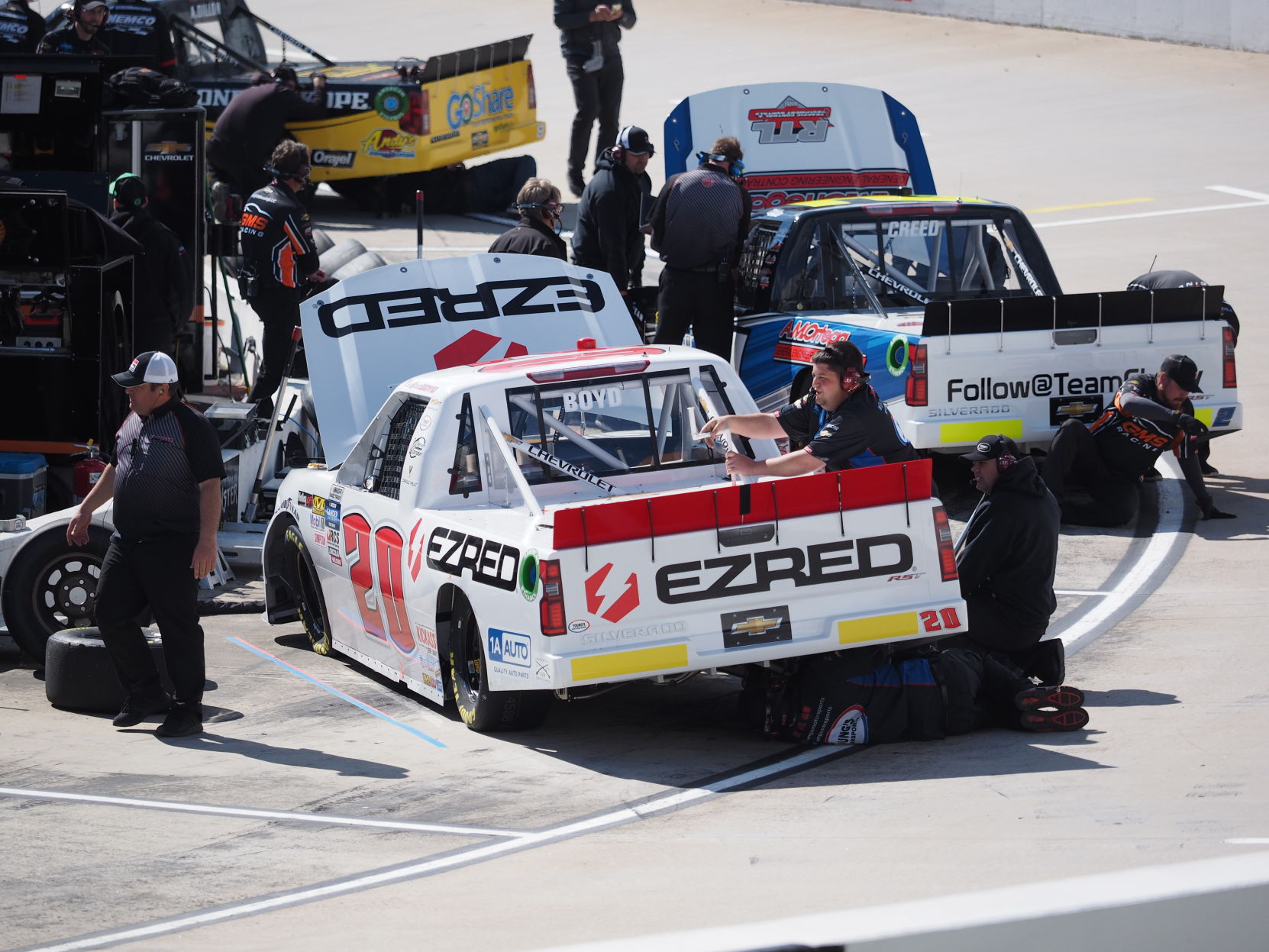 Martinsville Truck Races Truck race preps.JPG